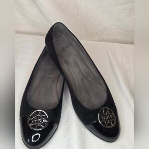 Black Patent-Toe Aerosoles Ballet Flats